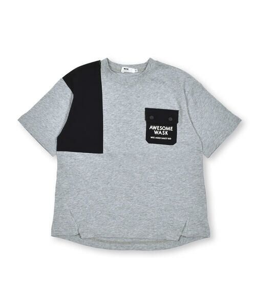 WASK / ワスク Tシャツ | 【接触冷感】グログランポケットロゴ変形天竺Tシャツ(100~160cm) | 詳細15