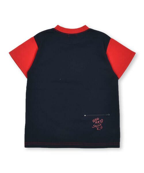 WASK / ワスク Tシャツ | 【接触冷感】BMXフロッキープリントバイカラー天竺Tシャツ(100~160cm) | 詳細17