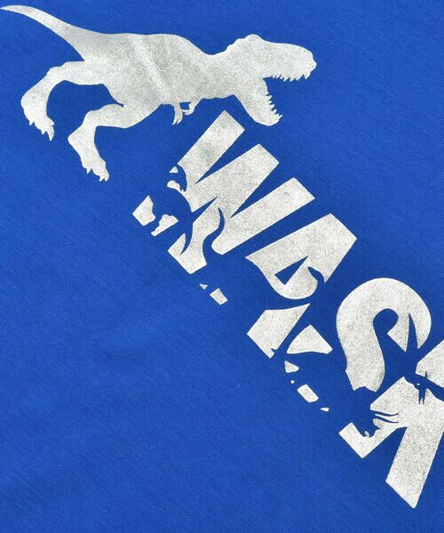 WASK / ワスク Tシャツ | 【速乾】恐竜箔プリント総柄天竺Tシャツ(100~160cm) | 詳細7