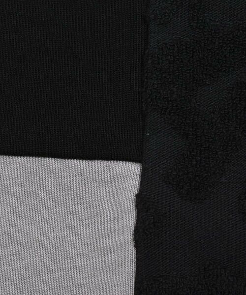 WASK / ワスク Tシャツ | ロゴパイルジャガード切り替え天竺Tシャツ(100~160cm) | 詳細7