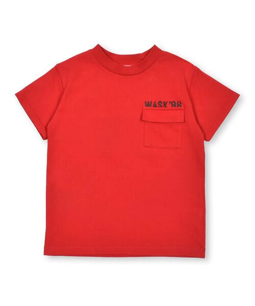 WASK / ワスク Tシャツ | 【接触冷感】胸ポケットバックSUMMERプリント天竺Tシャツ(100~160cm) | 詳細5