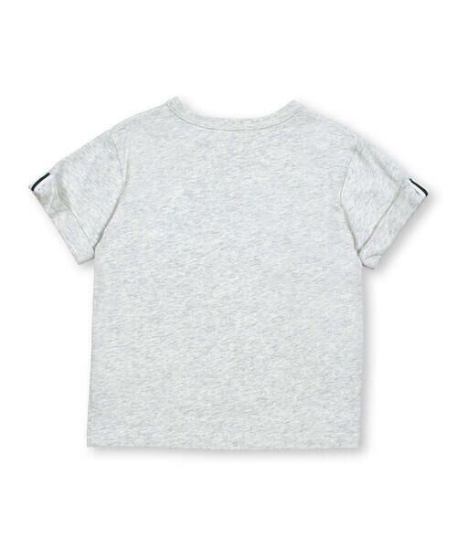 WASK / ワスク Tシャツ | 袖折り返しブロックプリント天竺Tシャツ(100~160cm) | 詳細13
