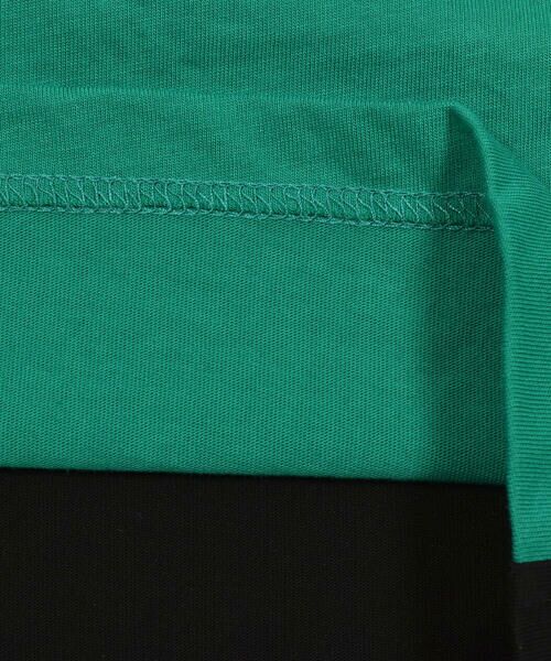 WASK / ワスク Tシャツ | 【接触冷感】配色異素材ファスナーポケットロゴ天竺Tシャツ(100~160cm) | 詳細20