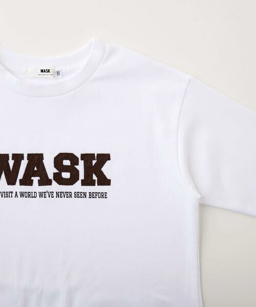 WASK / ワスク Tシャツ | 合皮ロゴパッチナイロンポケット天竺Tシャツ(100~160cm) | 詳細6