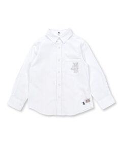 WASK / ワスク シャツ・ブラウス | オックスワンポイント刺しゅう長袖レギュラーシャツ(110~160cm)