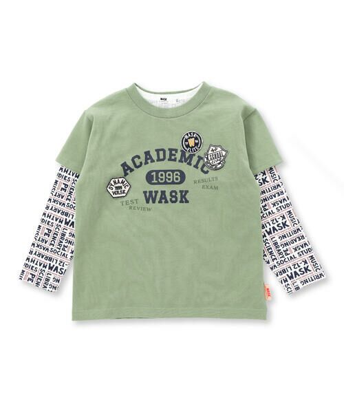 WASK / ワスク Tシャツ | ワッペンTシャツ+ロゴ柄ロンT セット(100~160cm) | 詳細4