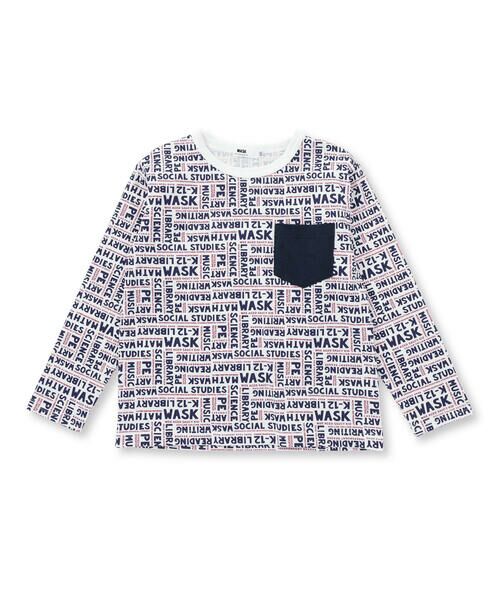 WASK / ワスク Tシャツ | ワッペンTシャツ+ロゴ柄ロンT セット(100~160cm) | 詳細5