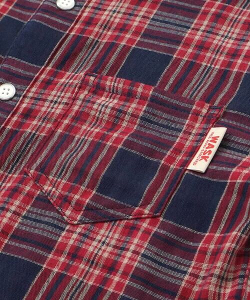 WASK / ワスク シャツ・ブラウス | チェック柄リバーシブルガーゼシャツ(100~160cm) | 詳細13