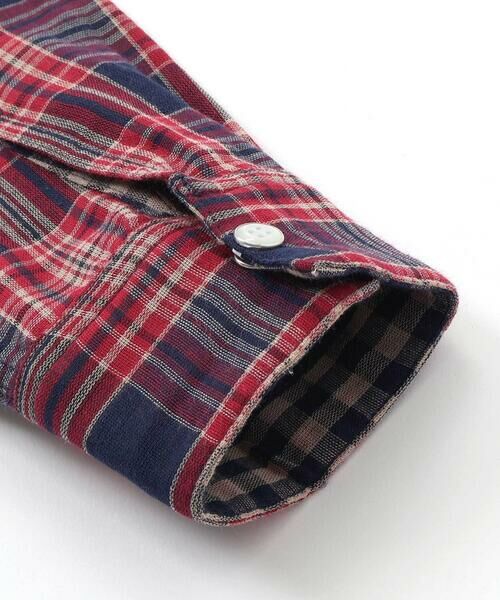 WASK / ワスク シャツ・ブラウス | チェック柄リバーシブルガーゼシャツ(100~160cm) | 詳細14