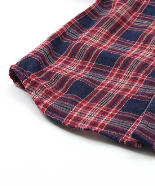 WASK / ワスク シャツ・ブラウス | チェック柄リバーシブルガーゼシャツ(100~160cm) | 詳細15