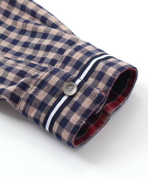 WASK / ワスク シャツ・ブラウス | チェック柄リバーシブルガーゼシャツ(100~160cm) | 詳細19