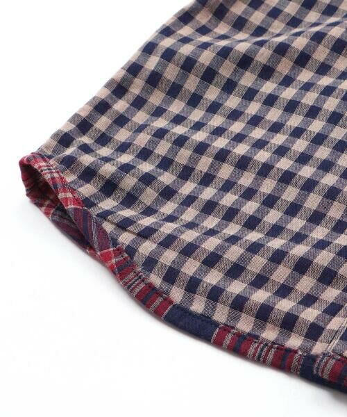 WASK / ワスク シャツ・ブラウス | チェック柄リバーシブルガーゼシャツ(100~160cm) | 詳細20