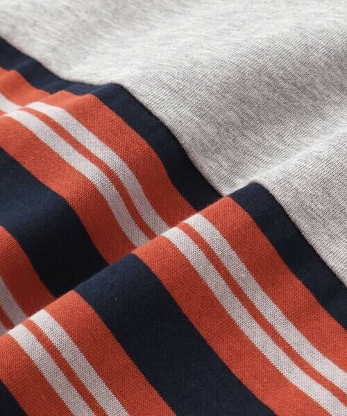 WASK / ワスク Tシャツ | クレイジーパターン無地+ボーダー天竺Tシャツ(100~160cm) | 詳細9