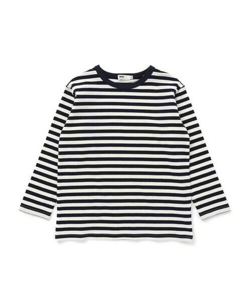 WASK / ワスク Tシャツ | ロゴパッチＴシャツ＋ボーダーロンＴ セット(100~160cm) | 詳細20