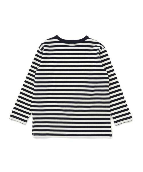 WASK / ワスク Tシャツ | ロゴパッチＴシャツ＋ボーダーロンＴ セット(100~160cm) | 詳細21