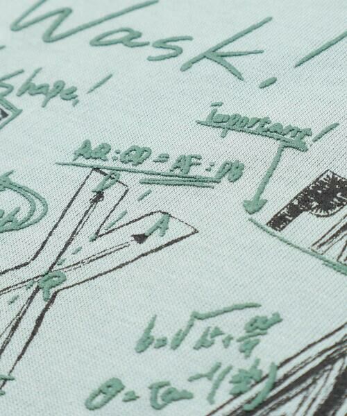 WASK / ワスク Tシャツ | バイカラー手書き風ロゴ天竺Tシャツ(100~160cm) | 詳細13