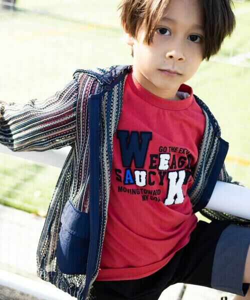 WASK / ワスク パーカー | ナイロンロゴマルチカラーパーカー(110~160cm) | 詳細3