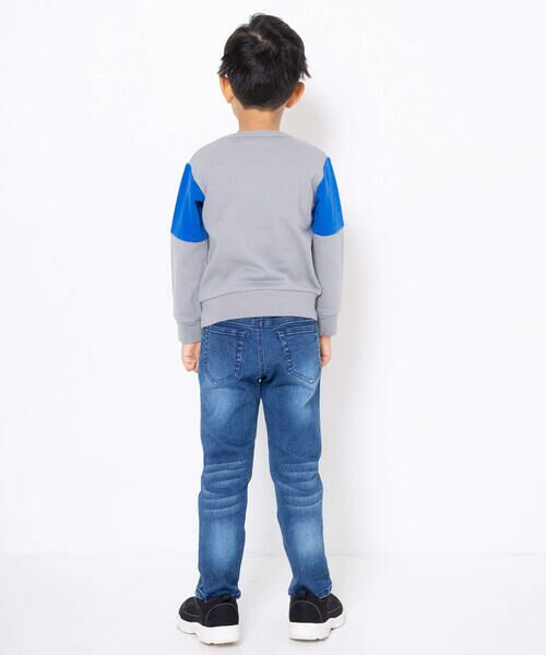 WASK / ワスク Tシャツ | バイカラーカレッジロゴ裏毛トレーナー(100~160cm) | 詳細2