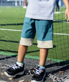 WASK / ワスク ショート・ハーフ・半端丈パンツ | 5.5分丈トロストレッチウェビングベルトパンツ(100~160cm)