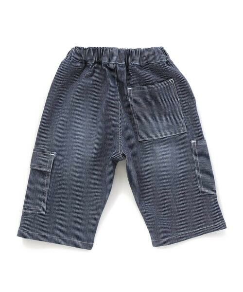 WASK / ワスク ショート・ハーフ・半端丈パンツ | 5.5分丈ヒッコリーワークパンツ(100~160cm) | 詳細7