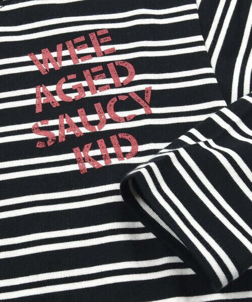 WASK / ワスク Tシャツ | ボーダーロゴプリント天竺Tシャツ(100~160cm) | 詳細6