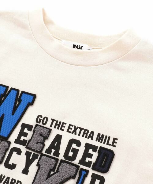 WASK / ワスク Tシャツ | カラフルロゴパッチ刺しゅう天竺Tシャツ(100~160cm) | 詳細5