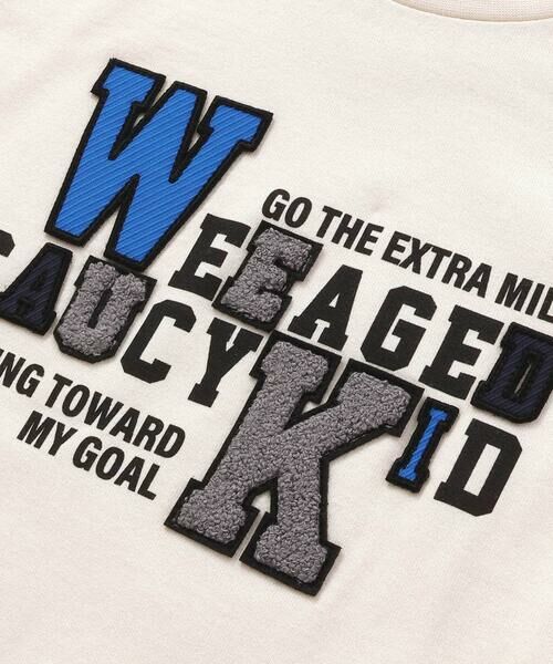 WASK / ワスク Tシャツ | カラフルロゴパッチ刺しゅう天竺Tシャツ(100~160cm) | 詳細6