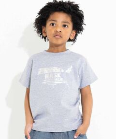 WASK / ワスク Tシャツ | 【接触冷感】WASKマーク箔プリント天竺Tシャツ(100~160cm)