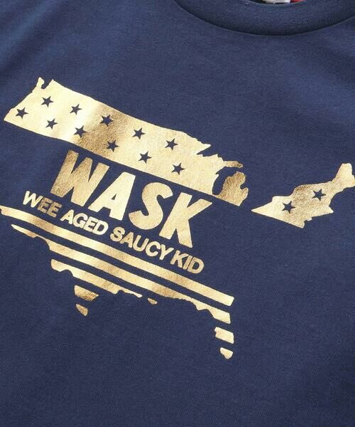 WASK / ワスク Tシャツ | 【接触冷感】WASKマーク箔プリント天竺Tシャツ(100~160cm) | 詳細4
