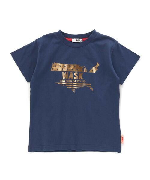 WASK / ワスク Tシャツ | 【接触冷感】WASKマーク箔プリント天竺Tシャツ(100~160cm) | 詳細1