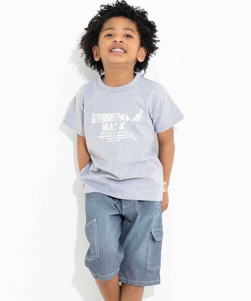 WASK / ワスク Tシャツ | 【接触冷感】WASKマーク箔プリント天竺Tシャツ(100~160cm) | 詳細10