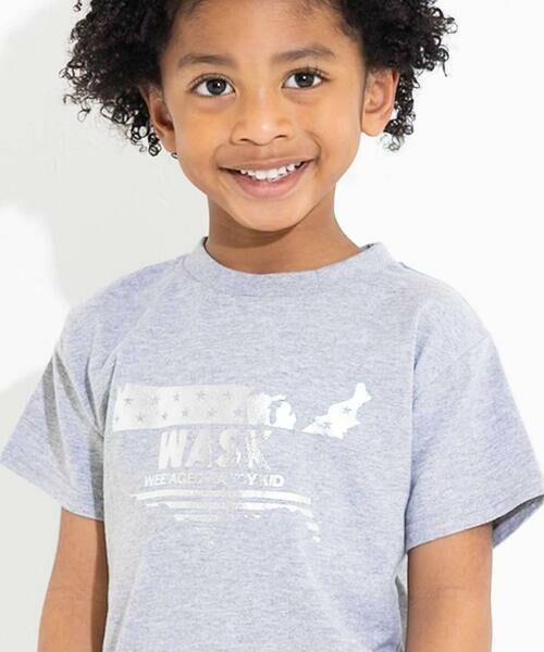 WASK / ワスク Tシャツ | 【接触冷感】WASKマーク箔プリント天竺Tシャツ(100~160cm) | 詳細11