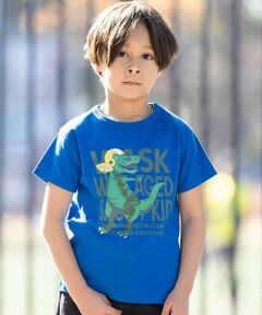 WASK / ワスク Tシャツ | 【速乾】WASKサル×恐竜天竺Tシャツ(80~160cm)