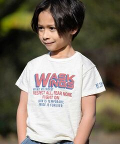 WASK / ワスク Tシャツ | スラブ天竺アメカジロゴTシャツ(100~160cm)