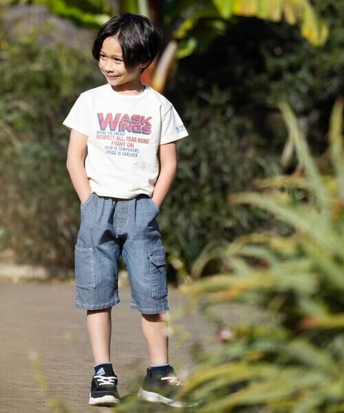 WASK / ワスク Tシャツ | スラブ天竺アメカジロゴTシャツ(100~160cm) | 詳細2