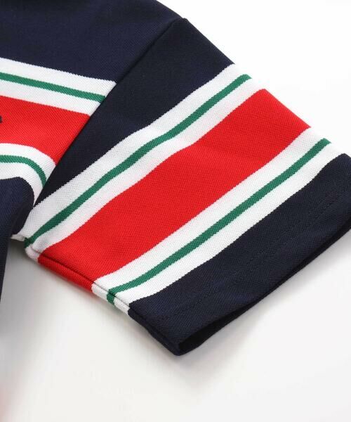 WASK / ワスク Tシャツ | ヘンリーネックカノコマルチボーダーTシャツ(110~160cm) | 詳細7