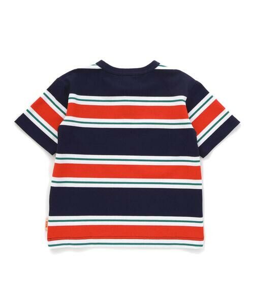 WASK / ワスク Tシャツ | ヘンリーネックカノコマルチボーダーTシャツ(110~160cm) | 詳細4