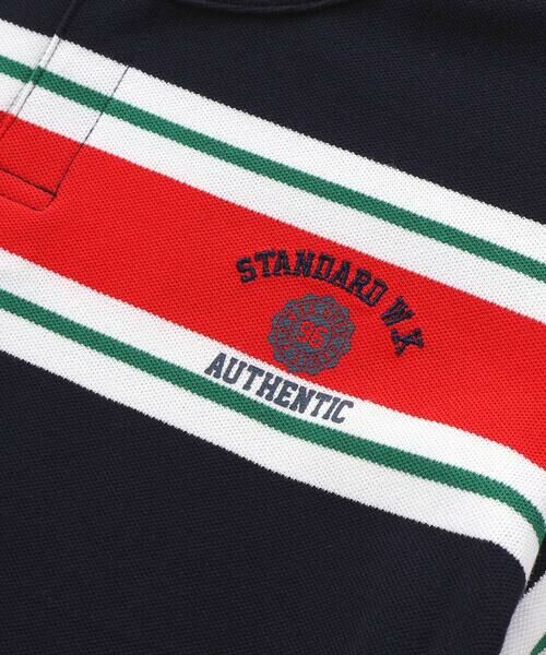 WASK / ワスク Tシャツ | ヘンリーネックカノコマルチボーダーTシャツ(110~160cm) | 詳細6