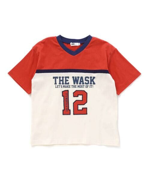 WASK / ワスク Tシャツ | 【速乾】Vネックユニフォーム風天竺Tシャツ(110~160cm) | 詳細4