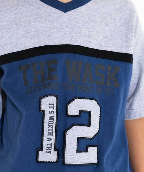 WASK / ワスク Tシャツ | 【速乾】Vネックユニフォーム風天竺Tシャツ(110~160cm) | 詳細9
