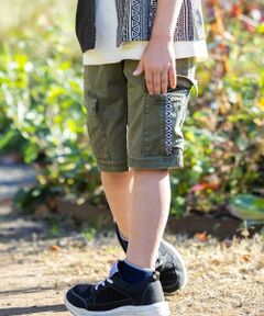 WASK / ワスク カーゴパンツ | 【お揃い】5.5分丈柄テープポケットクライマーツイルパンツ(100~160cm)