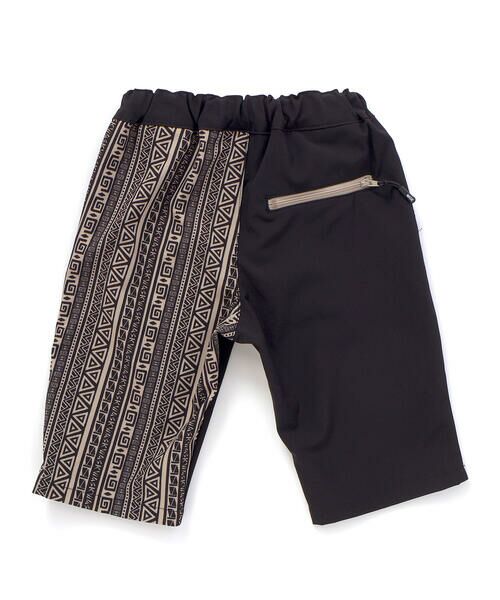 WASK / ワスク ショート・ハーフ・半端丈パンツ | 【お揃い】5.5分丈ネイティブ柄切り替えウェザーパンツ(100~160cm) | 詳細7
