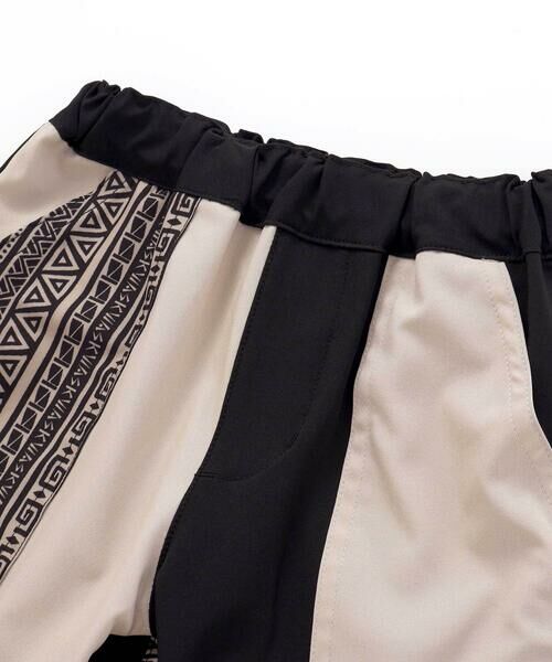 WASK / ワスク ショート・ハーフ・半端丈パンツ | 【お揃い】5.5分丈ネイティブ柄切り替えウェザーパンツ(100~160cm) | 詳細8