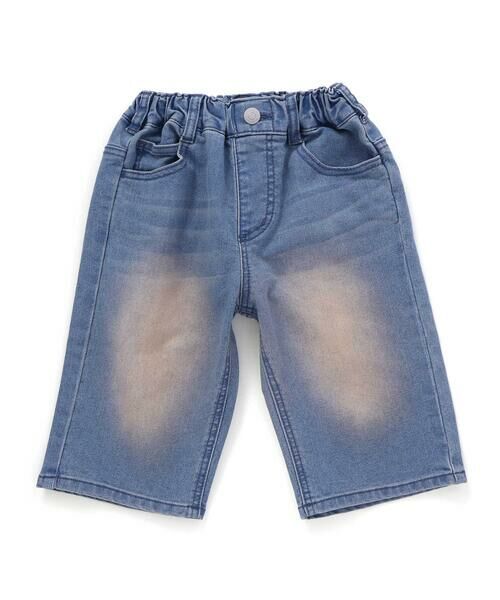 WASK / ワスク デニムパンツ | 6分丈合皮タグストレッチデニムパンツ(100~160cm) | 詳細5