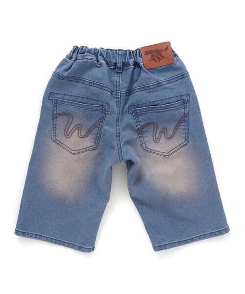 WASK / ワスク デニムパンツ | 6分丈合皮タグストレッチデニムパンツ(100~160cm) | 詳細6