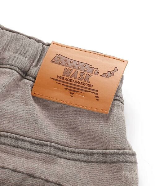 WASK / ワスク デニムパンツ | 6分丈合皮タグストレッチデニムパンツ(100~160cm) | 詳細13