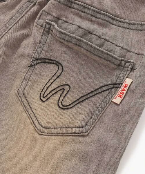 WASK / ワスク デニムパンツ | 6分丈合皮タグストレッチデニムパンツ(100~160cm) | 詳細14