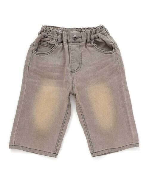 WASK / ワスク デニムパンツ | 6分丈合皮タグストレッチデニムパンツ(100~160cm) | 詳細9