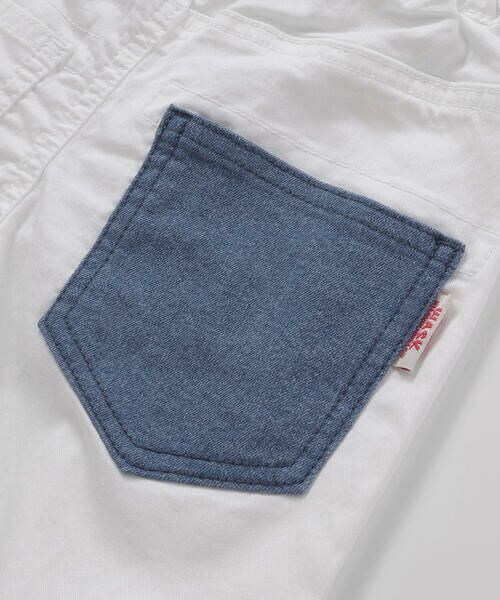 WASK / ワスク デニムパンツ | 6分丈ダメージ配色ストレッチデニムパンツ(110~160cm) | 詳細10