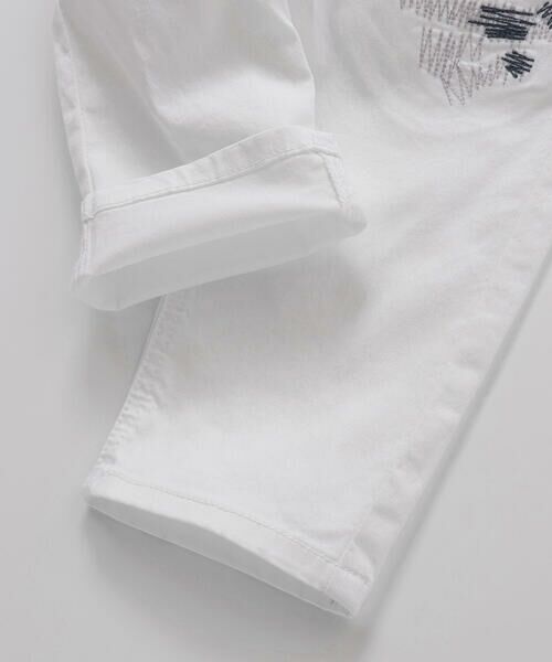 WASK / ワスク デニムパンツ | 6分丈ダメージ配色ストレッチデニムパンツ(110~160cm) | 詳細11